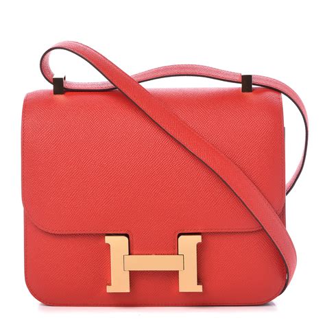 hermes rouge de coeur epsom|HERMES Epsom Constance 24 Rouge de Coeur .